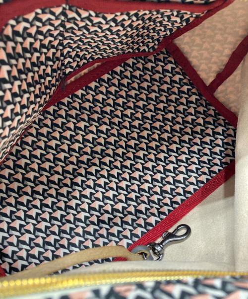 ROBERTA PIERI（ロベルタピエリ）ROBERTA PIERI (ロベルタピエリ) タタミ ミニダッフルバッグ ピンク×ブラウンの古着・服飾アイテム