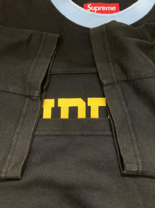 SUPREME（シュプリーム）SUPREME (シュプリーム) Split S/S Football Top / スプリット S/S フットボールトップ ブラック サイズ:Lの古着・服飾アイテム