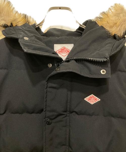 DANTON（ダントン）DANTON (ダントン) ファー付キルトダウンコート ブラック サイズ:Ｍの古着・服飾アイテム