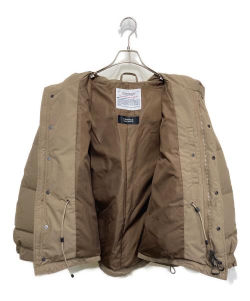 STAMMBAUM（シュタンバウム）STAMMBAUM (シュタンバウム) journal standard L'essage (ジャーナルスタンダード レサージュ) 別注 リップストップショートダウンジャケット ブラウン サイズ:Fの古着・服飾アイテム