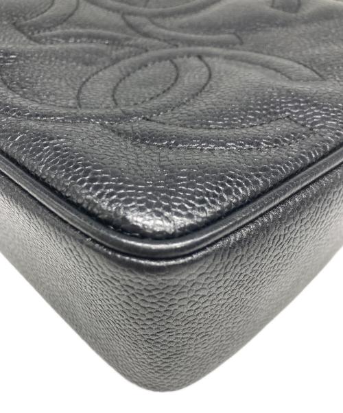 CHANEL（シャネル）CHANEL (シャネル) トリプルココ チェーンショルダーバッグ ブラックの古着・服飾アイテム