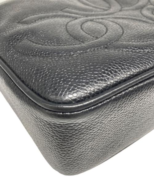 CHANEL（シャネル）CHANEL (シャネル) トリプルココ チェーンショルダーバッグ ブラックの古着・服飾アイテム