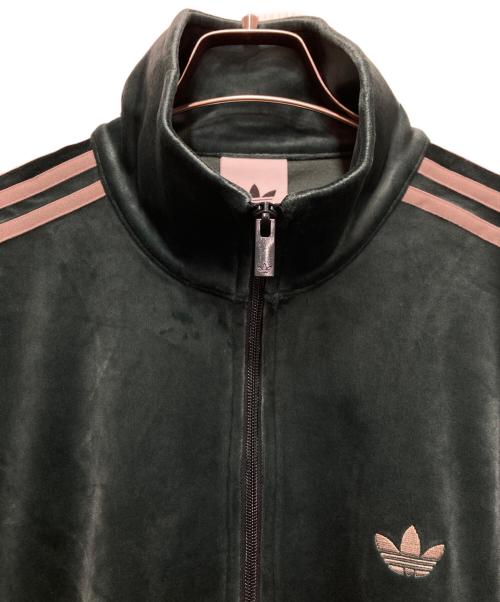 adidas（アディダス）adidas (アディダス) ファイヤーバード トラックトップ ベロア グリーン サイズ:Lの古着・服飾アイテム