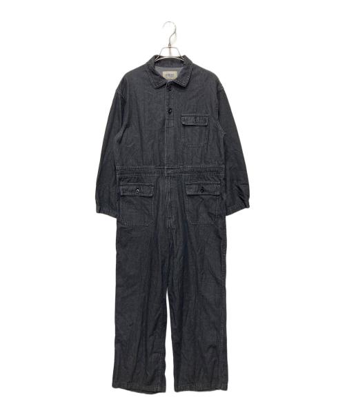 BEAMS BOY（ビームスボーイ）BEAMS BOY (ビームスボーイ) デニムミリタリーオールインワン ブラック サイズ:FREEの古着・服飾アイテム