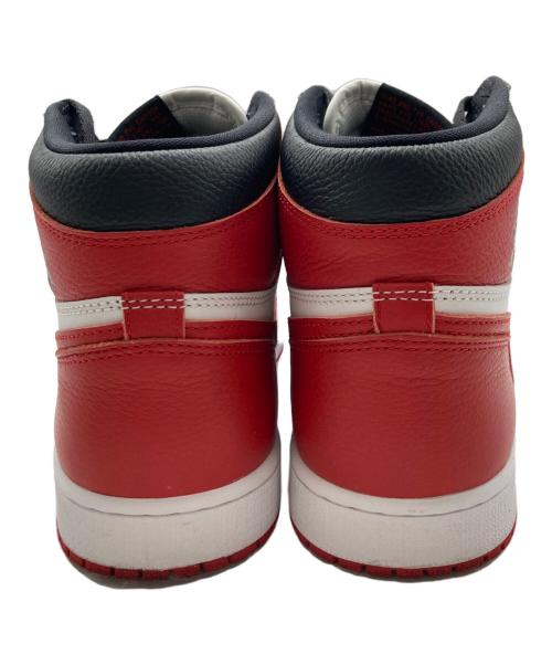 NIKE（ナイキ）NIKE (ナイキ) エア ジョーダン 1 レトロ ハイ ホワイト×レッド サイズ:27.5㎝の古着・服飾アイテム