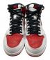 NIKE (ナイキ) エア ジョーダン 1 レトロ ハイ ホワイト×レッド サイズ:27.5㎝：7000円