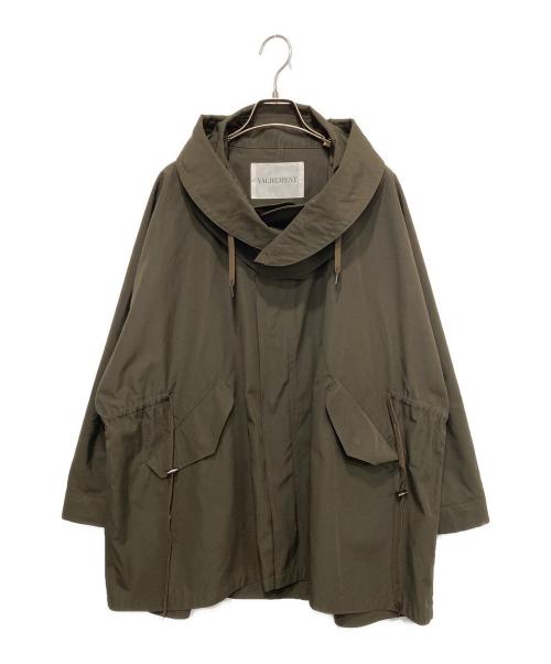 VACHEMENT（ヴァシュモン）VACHEMENT (ヴァシュモン) ナイロンシェルショートモッズコート カーキ サイズ:表記なしの古着・服飾アイテム
