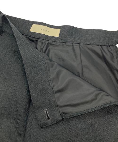 Hella（ヘラ）HELLA (ヘラ) ヘリンボーンワイドパンツ グレー サイズ:Mの古着・服飾アイテム