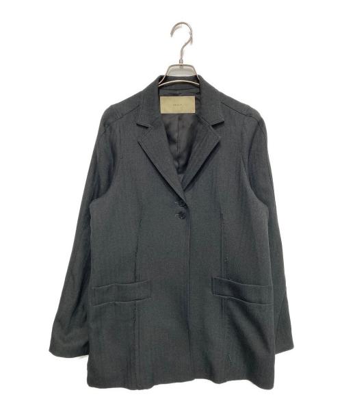 Hella（ヘラ）Hella (ヘラ) ヘリンボーンテーラードジャケット グレー サイズ:FREEの古着・服飾アイテム