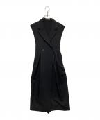 ELENDEEKエレンディーク）の古着「フォームジレワンピース」｜ブラック
