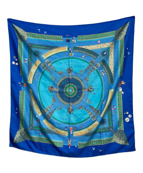 HERMES（エルメス）HERMES (エルメス) カレ90 ブルーの古着・服飾アイテム