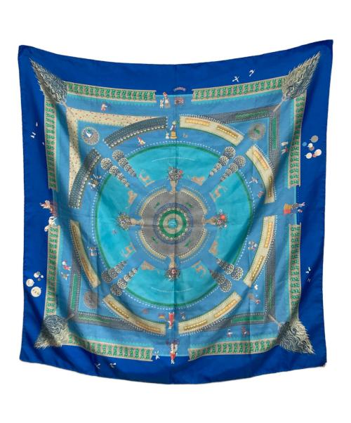 HERMES（エルメス）HERMES (エルメス) カレ90 ブルーの古着・服飾アイテム