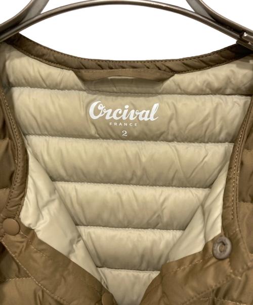 ORCIVAL（オーシバル）ORCIVAL (オーシバル) インナーダウンキルティングジャケット ブラウン サイズ:2の古着・服飾アイテム