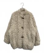 CLANEクラネ）の古着「カールファーショートコート」｜アイボリー