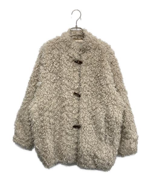 CLANE（クラネ）CLANE (クラネ) カールファーショートコート アイボリー サイズ:1の古着・服飾アイテム
