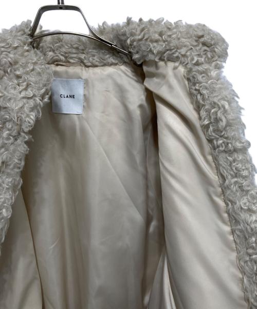 CLANE（クラネ）CLANE (クラネ) カールファーショートコート アイボリー サイズ:1の古着・服飾アイテム