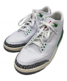 NIKE（ナイキ）の古着「ウィメンズ エアジョーダン3 レトロ "ラッキーグリーン"」｜ホワイト×グリーン