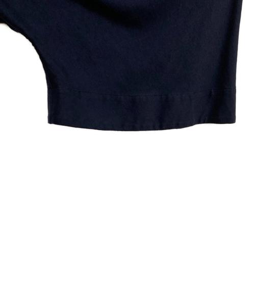 DRAWER（ドゥロワー）DRAWER (ドゥロワー) シルクコットン天竺ギャザークルーネック ネイビー サイズ:不明の古着・服飾アイテム