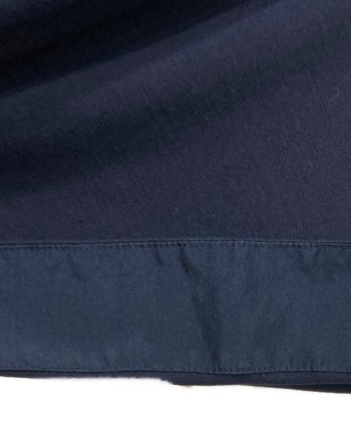 DRAWER（ドゥロワー）DRAWER (ドゥロワー) シルクコットン天竺ギャザークルーネック ネイビー サイズ:不明の古着・服飾アイテム