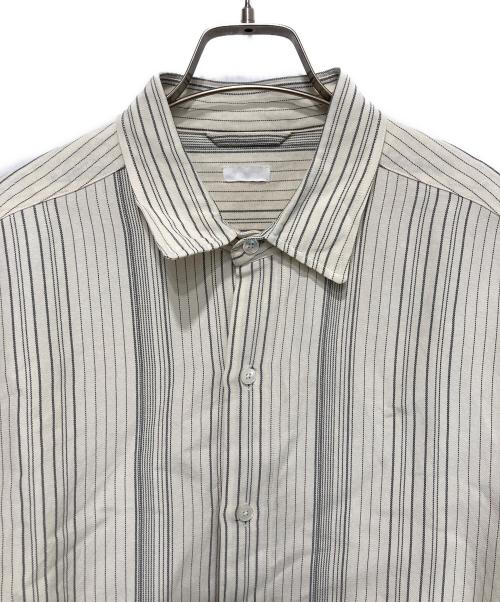 SEEALL（シーオール）SEEALL (シーオール) ストライプオーバーサイズシャツ アイボリー×グレー サイズ:4の古着・服飾アイテム