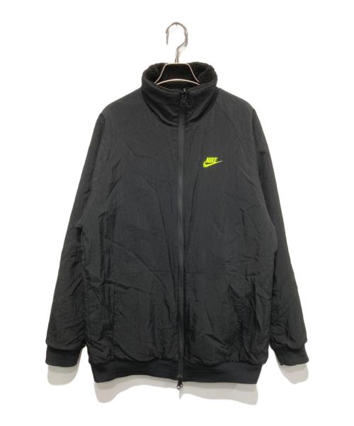 NIKE（ナイキ）NIKE (ナイキ) ビッグスウォッシュボアジャケット ブラック×グリーン サイズ:Ｌの古着・服飾アイテム
