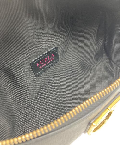 FURLA（フルラ）FURLA (フルラ) レザーウエストバッグ ブラックの古着・服飾アイテム