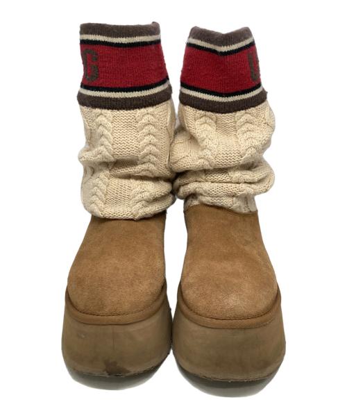 UGG（アグ）UGG (アグ) クラシックセーターレターブーツ ベージュ サイズ:US6/UK4/EU37の古着・服飾アイテム