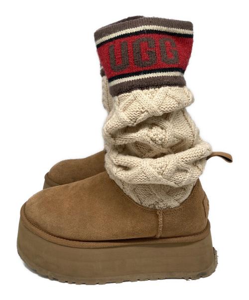 UGG（アグ）UGG (アグ) クラシックセーターレターブーツ ベージュ サイズ:US6/UK4/EU37の古着・服飾アイテム