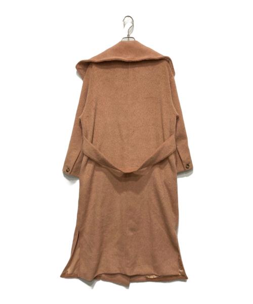 OLLUN（オルン）ollun (オルン) マフラー付シャギーコート ピンク サイズ:Ｍの古着・服飾アイテム