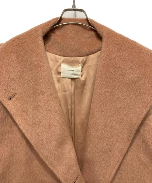 OLLUN（オルン）ollun (オルン) マフラー付シャギーコート ピンク サイズ:Ｍの古着・服飾アイテム