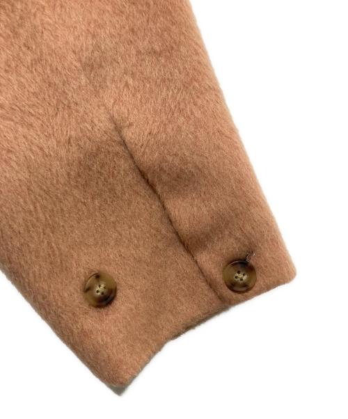 OLLUN（オルン）ollun (オルン) マフラー付シャギーコート ピンク サイズ:Ｍの古着・服飾アイテム