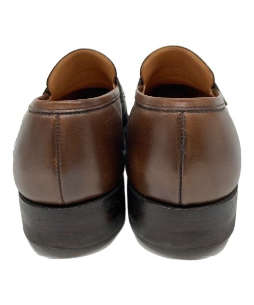 Crockett & Jones（クロケット＆ジョーンズ）Crockett & Jones (クロケット＆ジョーンズ) SYDNEY レザーコインローファー ブラウン サイズ:5 1/2 Eの古着・服飾アイテム