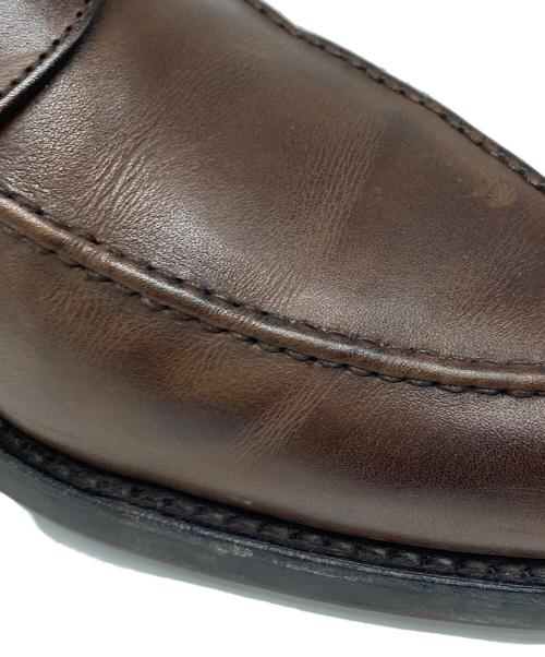 Crockett & Jones（クロケット＆ジョーンズ）Crockett & Jones (クロケット＆ジョーンズ) SYDNEY レザーコインローファー ブラウン サイズ:5 1/2 Eの古着・服飾アイテム