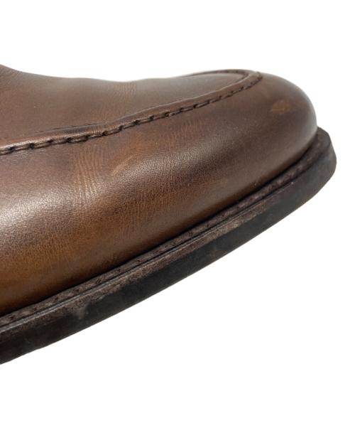 Crockett & Jones（クロケット＆ジョーンズ）Crockett & Jones (クロケット＆ジョーンズ) SYDNEY レザーコインローファー ブラウン サイズ:5 1/2 Eの古着・服飾アイテム