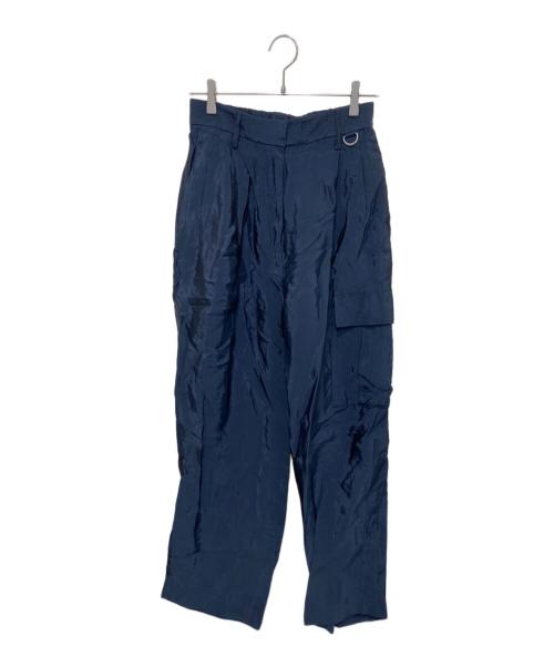 Conte（コンテ）conte (コンテ) イージーワイドパンツ ネイビー サイズ:38の古着・服飾アイテム