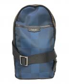 BLACK LABEL CRESTBRIDGEブラックレーベル クレストブリッジ）の古着「シャドークレストブリッジチェックボディバッグ」｜ネイビー