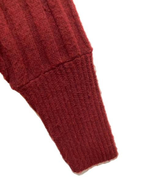 HeRIN.CYE（ヘリンドットサイ）HeRIN.CYE (ヘリンドットサイ) ボックスニットワンピース レッド×ネイビー サイズ:FREEの古着・服飾アイテム