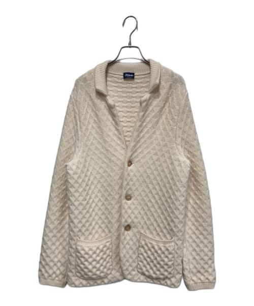 Drumohr（ドルモア）Drumohr (ドルモア) ショールカラーカーディガン アイボリー サイズ:48の古着・服飾アイテム