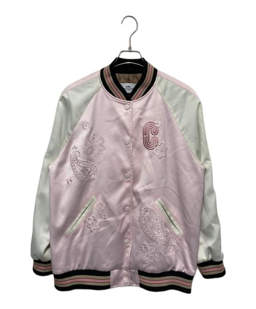 COACH（コーチ）COACH (コーチ) オーバーサイズバンダナスーベニアジャケット ピンク サイズ:Ｍの古着・服飾アイテム