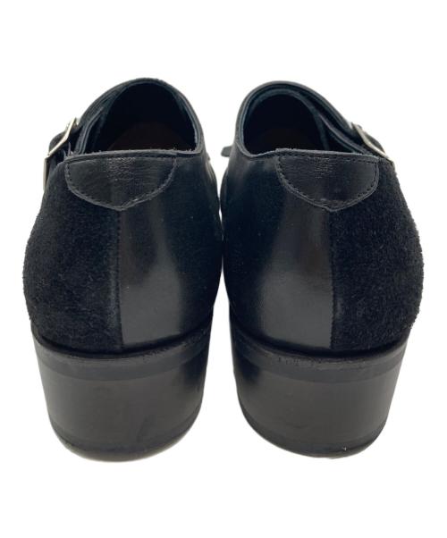 Y's（ワイズ）Y's (ワイズ) ダブルモンクストラップ フリンジシューズ ブラック サイズ:6の古着・服飾アイテム