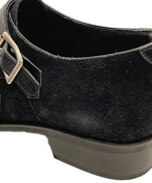 Y's（ワイズ）Y's (ワイズ) ダブルモンクストラップ フリンジシューズ ブラック サイズ:6の古着・服飾アイテム