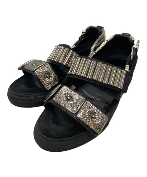 TOGA PULLA（トーガ プルラ）TOGA PULLA (トーガ プルラ) メタルスニーカーサンダル ブラック サイズ:37の古着・服飾アイテム