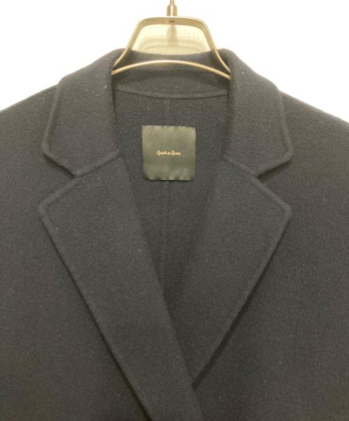 Spick and Span（スピック＆スパン）Spick and Span (スピックアンドスパン) W/Nyダブルブレストリバーコート ネイビー サイズ:36の古着・服飾アイテム