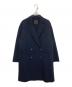 Spick and Span（スピックアンドスパン）の古着「W/Nyダブルブレストリバーコート」｜ネイビー