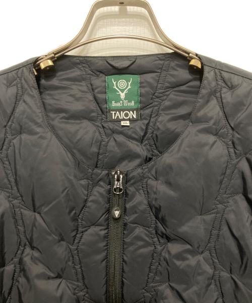 South2 West8（サウスツー ウエストエイト）South2 West8 (サウスツー ウエストエイト) TAION (タイオン) インナーダウンジャケット ブラック サイズ:XLの古着・服飾アイテム