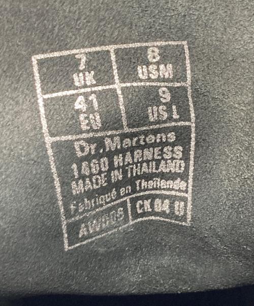 Dr.Martens（ドクターマーチン）Dr.Martens (ドクターマーチン) 1460 HARNESS 8 ホール ブーツ ブラック サイズ:UK7 / US8Mの古着・服飾アイテム