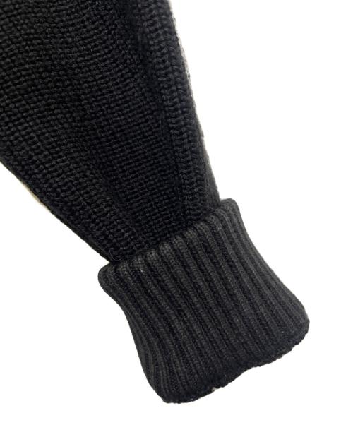 MONCLER（モンクレール）MONCLER (モンクレール) ニット切替 ダウンジャケット ブラック サイズ:Ｓの古着・服飾アイテム