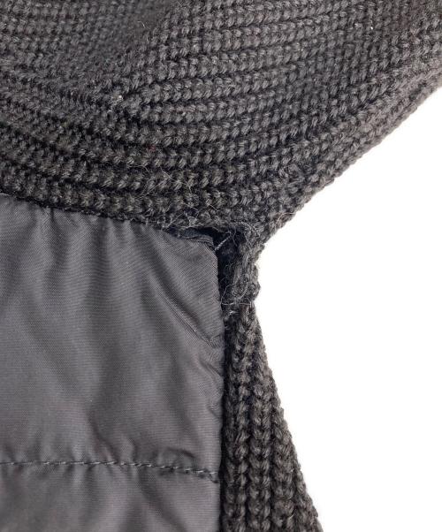 MONCLER（モンクレール）MONCLER (モンクレール) ニット切替 ダウンジャケット ブラック サイズ:Ｓの古着・服飾アイテム