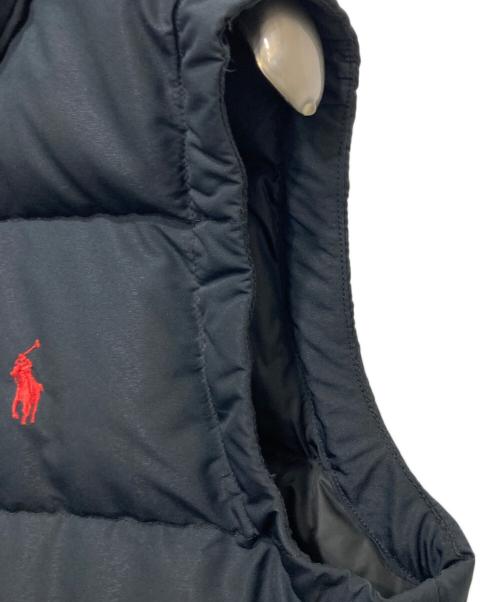 POLO RALPH LAUREN（ポロ・ラルフローレン）POLO RALPH LAUREN (ポロ・ラルフローレン) ダブルジップダウンベスト ブラック サイズ:Ｓの古着・服飾アイテム