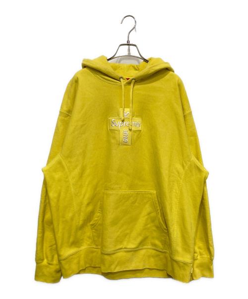 SUPREME（シュプリーム）SUPREME (シュプリーム) クロスボックスロゴフーディー イエロー サイズ:XLの古着・服飾アイテム